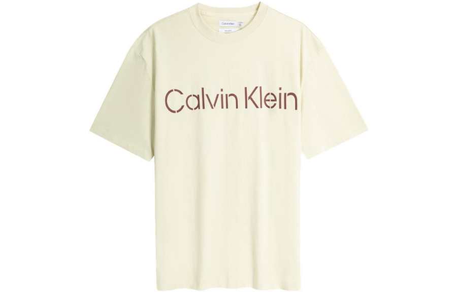 CALVIN KLEIN T Shirt Men's Ivory White