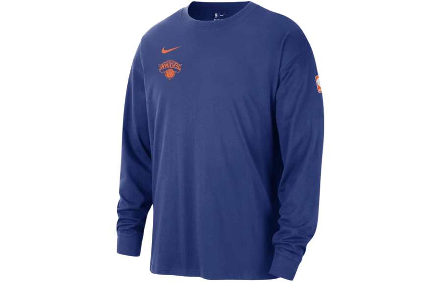 Nike Nike New York Knicks Courtside Men's Nike Nba Long Sleeve Max90 T Shirt