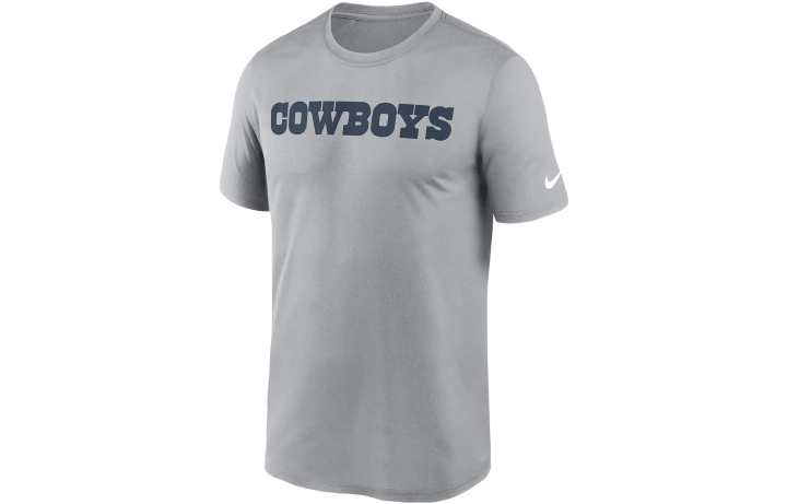 Nike Nike Dri Fit T Shirts Men's Gray Crew Neck Moderate Straight Fit