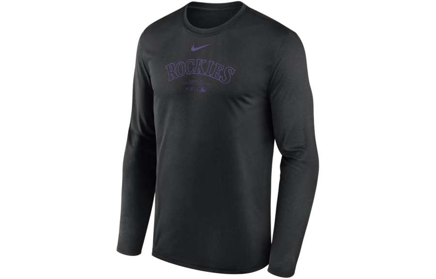 Nike Nike Colorado Rockies Authentic Collection Practice Men's Nike Dri FIT Mlb Long Sleeve T Shirt