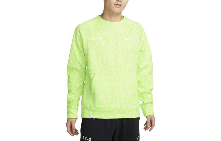 Nike Nike T Shirts Men's Green Crew Neck Moderate Straight Fit