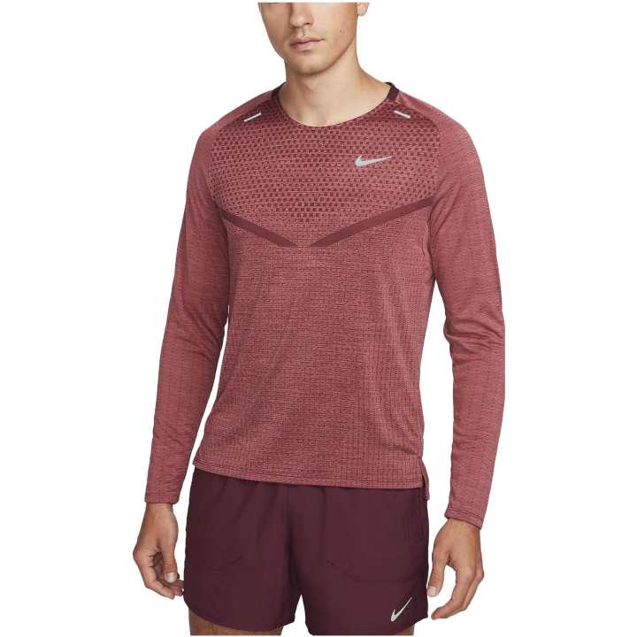 Nike Nike T Shirts Men's Red Crew Neck Moderate Straight Fit