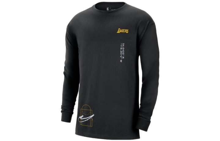 Nike Nike T Shirts Men's Black Crew Neck Moderate Straight Fit