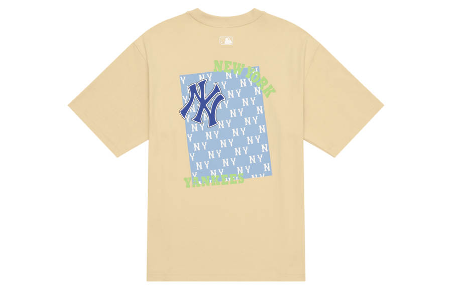 MLB MLB MONOGRAM SS24 T Shirt Unisex Apricot