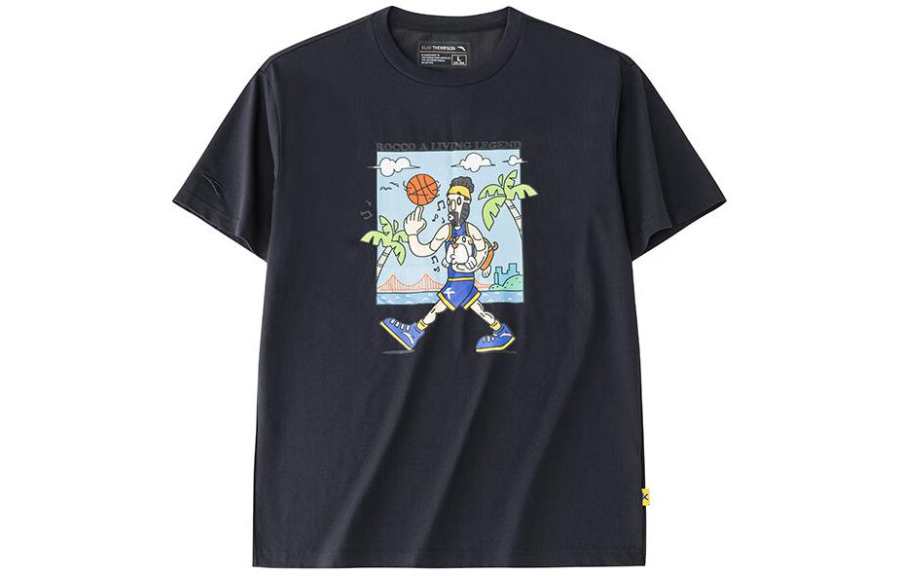 Anta Basketball Collection T Shirt Men's Basic Black