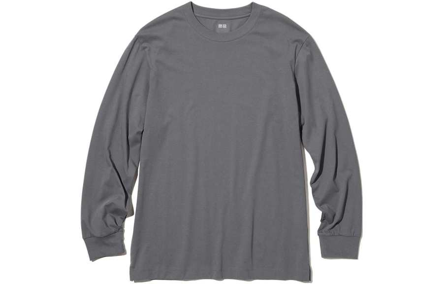 UNIQLO T Shirt Men's Asphalt Gray