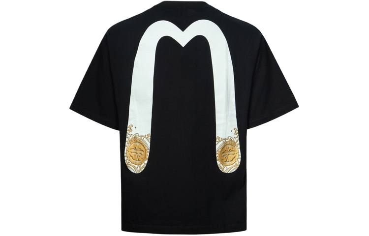 EVISU EVISU Daicock And Gold Kamon Cotton T-shirt