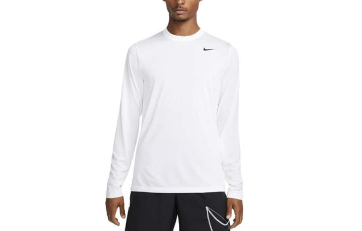 Nike Nike T Shirts Men's White Crew Neck Moderate Straight Fit