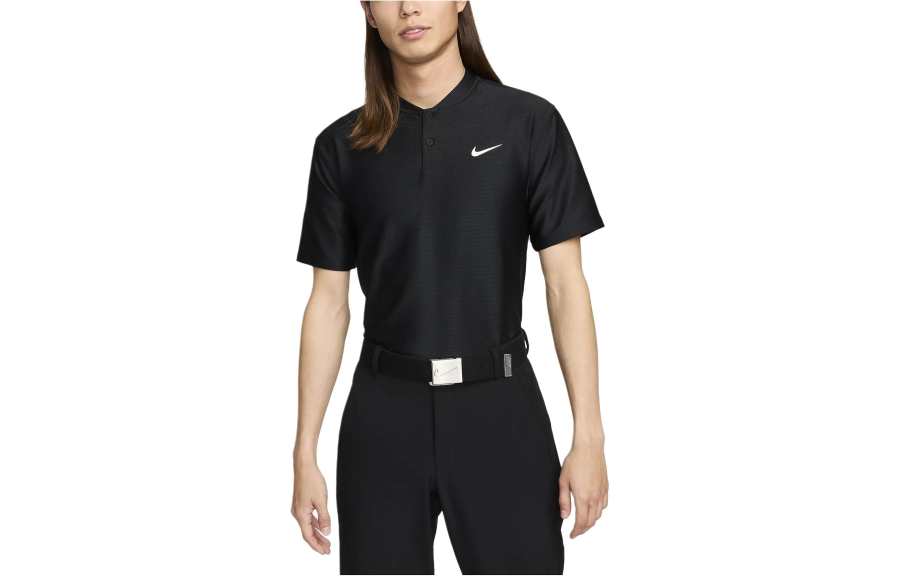 Nike Nike T Shirts Men's Black V Neck Moderate Straight Fit