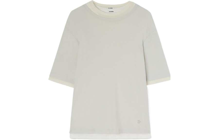 JIL SANDER Jil Sander layered cotton T-shirt