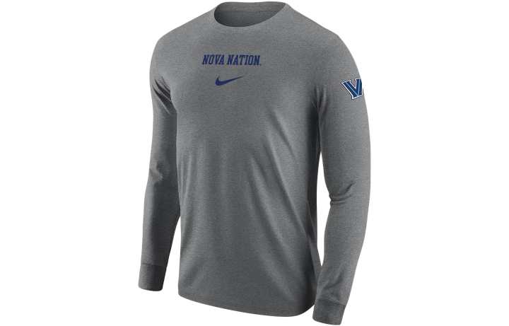 Nike Nike T Shirts Men's Gray Crew Neck Moderate Straight Fit