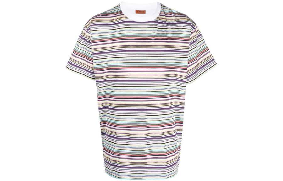 MISSONI 【Previous Season】stripe-pattern print T-shirt