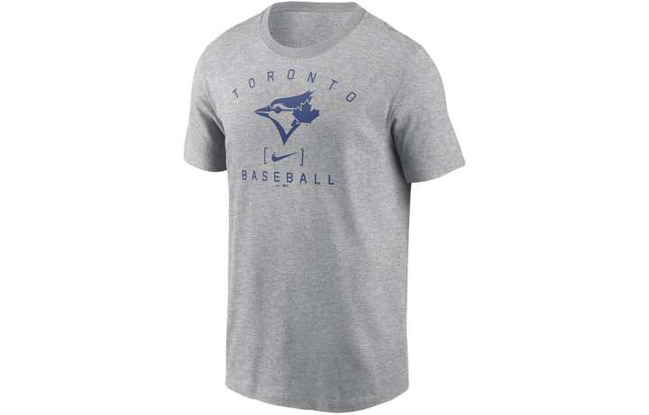 Nike Nike Toronto Blue Jays Home Team Athletic Arch T Shirt Men's Gray