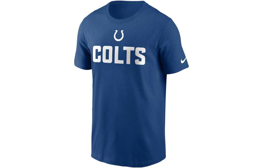 Nike Nike T Shirts Men's Blue Crew Neck Moderate Straight Fit