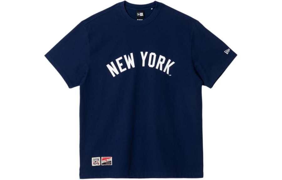 New Era X MLB SS24 Cooperstown Script T-Shirt Navy Blue