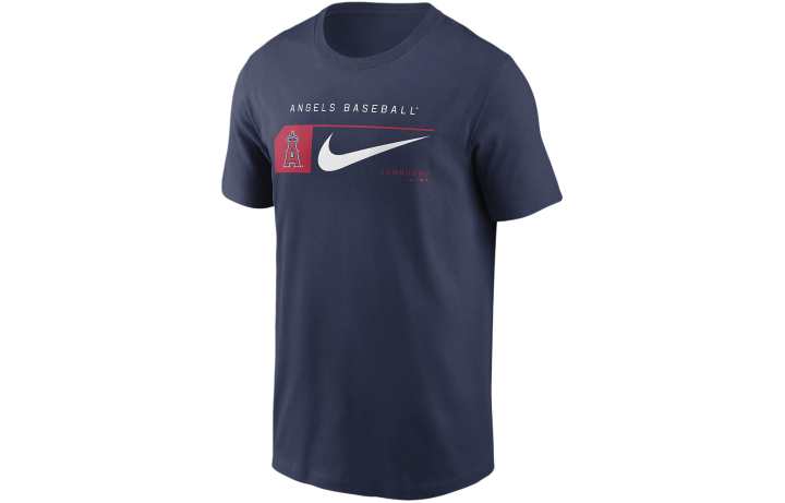 Nike Nike Los Angeles Angels Team Swoosh Lockup T Shirt Men's Marine Blue