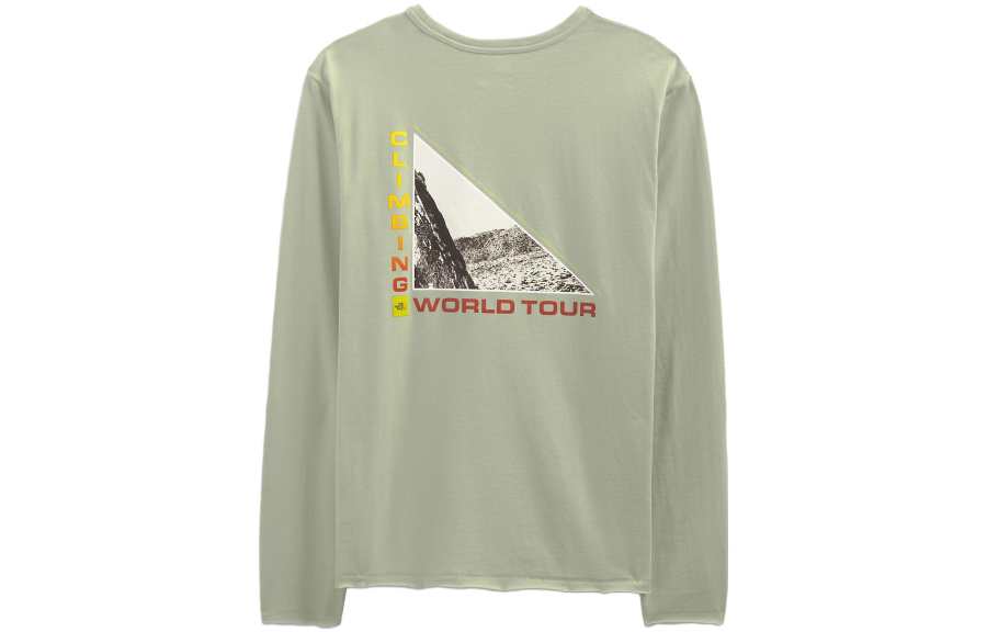 THE NORTH FACE T Shirts Men's Green Crew Neck Moderate Straight Fit
