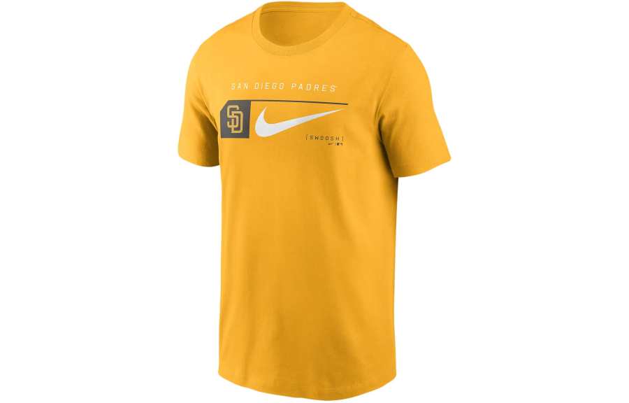 Nike Nike San Diego Padres Team Swoosh Lockup T Shirt Men's Lemon