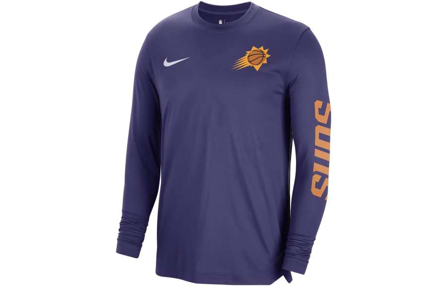 Nike Nike T Shirts Men's Purple Crew Neck Moderate Straight Fit