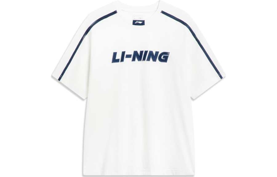 Li-Ning Li Ning Sports Fashion Collection T Shirt Unisex Ivory