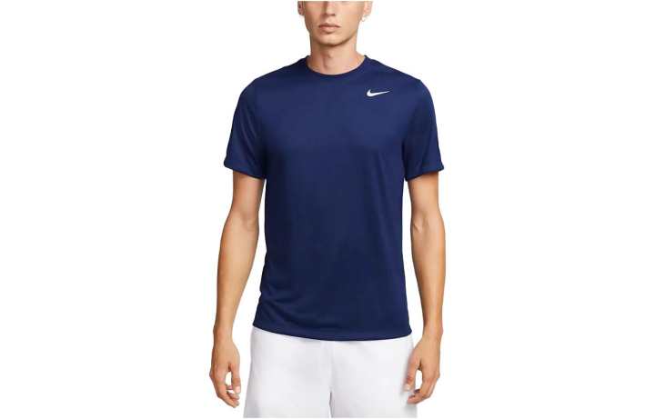 Nike Nike T Shirts Men's Dark Blue Crew Neck Moderate Straight Fit