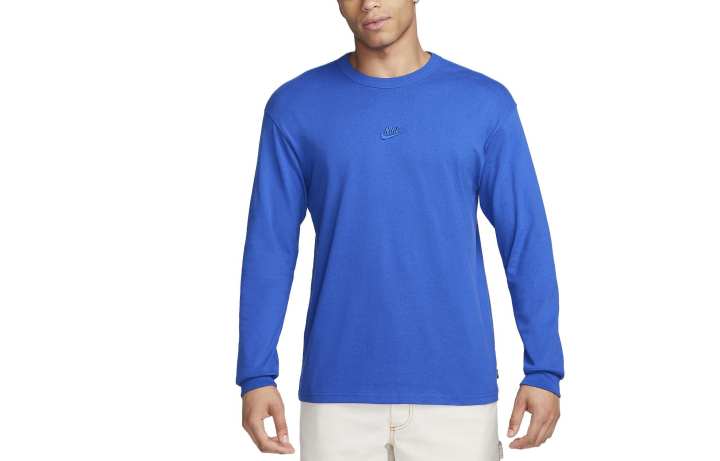 Nike Nike T Shirts Men's Blue Crew Neck Moderate