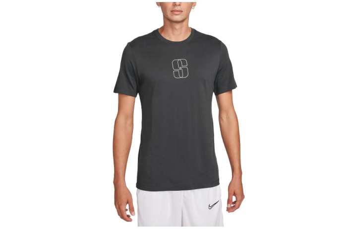 Nike Nike T Shirts Unisex Anthracite Crew Neck Moderate Straight Fit