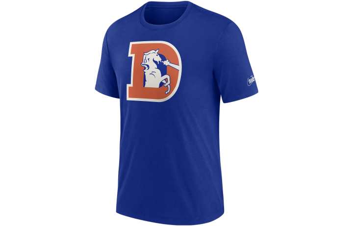 Nike Nike T Shirts Men's Blue Crew Neck Moderate Straight Fit