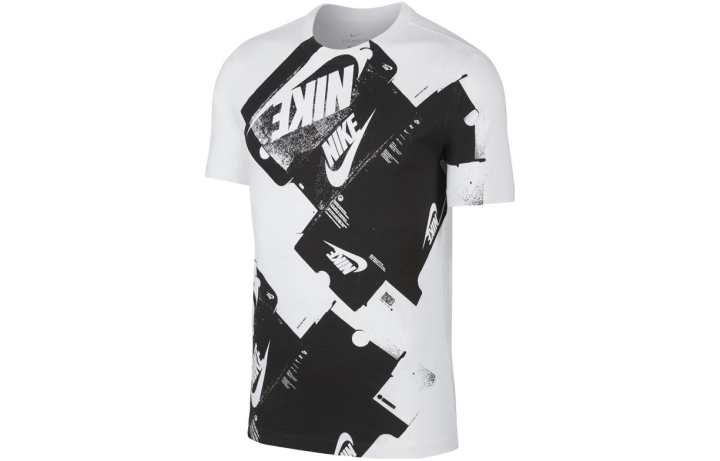 Nike Nike T Shirts Men's White Crew Neck Moderate Straight Fit