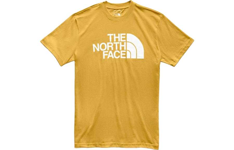 THE NORTH FACE T Shirts Men's Gold Crew Neck Moderate