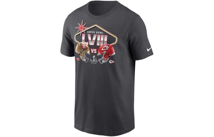 Nike Nike Super Bowl LVIII Bound Matchup T Shirt Men's Anthracite
