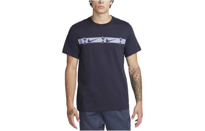 Nike Nike T Shirts Men's Dark Blue Crew Neck Moderate Straight Fit