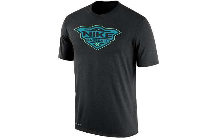 Nike Nike T Shirts Men's Black Crew Neck Moderate Straight Fit