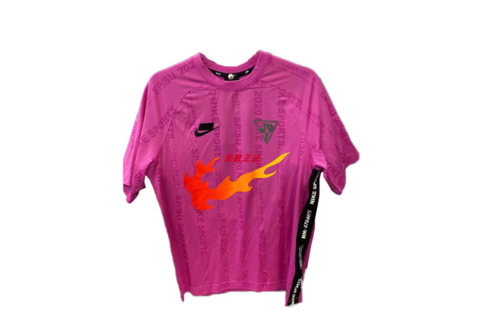 Nike Nike T Shirts Men's Pink Crew Neck Moderate Straight Fit