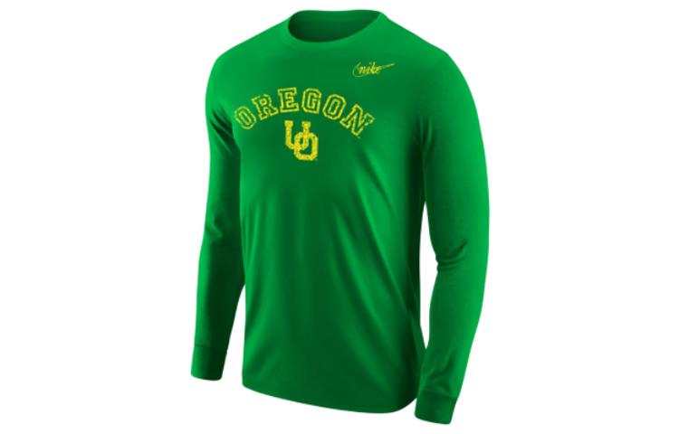 Nike Nike T Shirts Men's Green Crew Neck Moderate Straight Fit