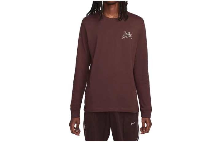 Nike Nike T Shirts Men's Light Brown Crew Neck Moderate Straight Fit