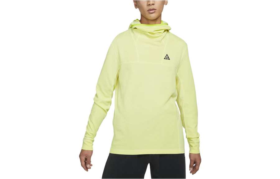 Nike Nike T Shirts Men's Yellow Hooded Moderate Straight Fit