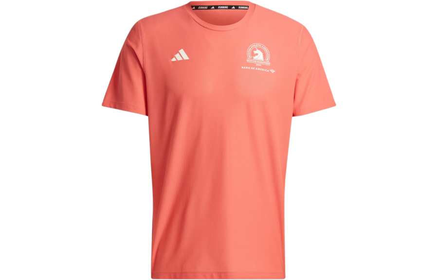 Adidas Adidas Boston Marathon 2024 Own The Run Tee T Shirt Men's Red