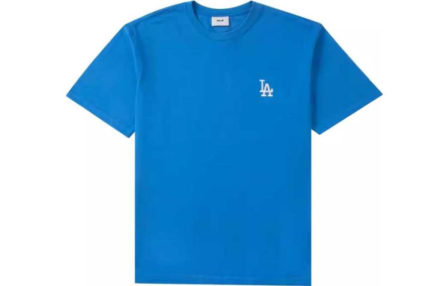 MLB MLB T Shirts Unisex Blue Crew Neck Moderate Straight Fit