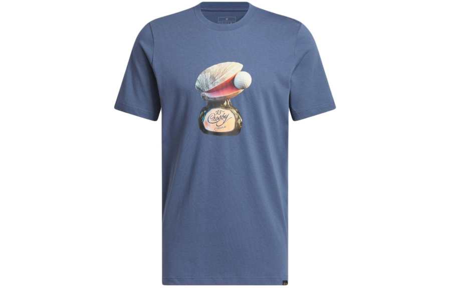 Adidas Adidas T Shirts Men's Blue Crew Neck Moderate