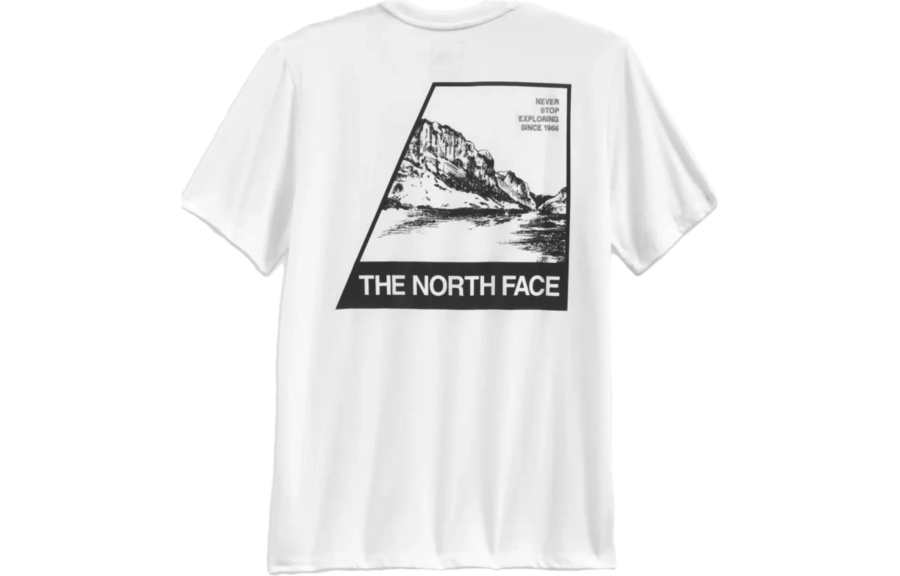 THE NORTH FACE T Shirts Men's White Crew Neck Moderate Straight Fit