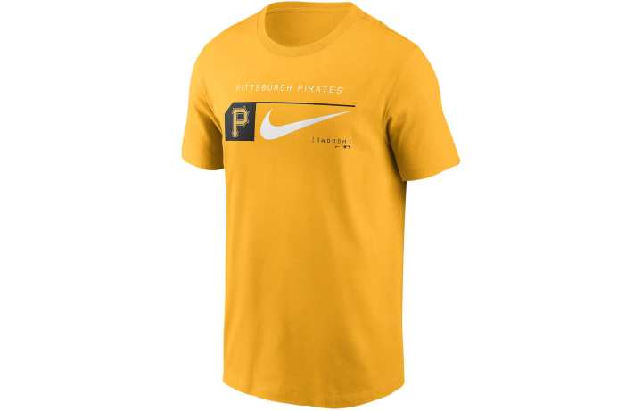Nike Nike Pittsburgh Pirates Team Swoosh Lockup T Shirt Men's Gold