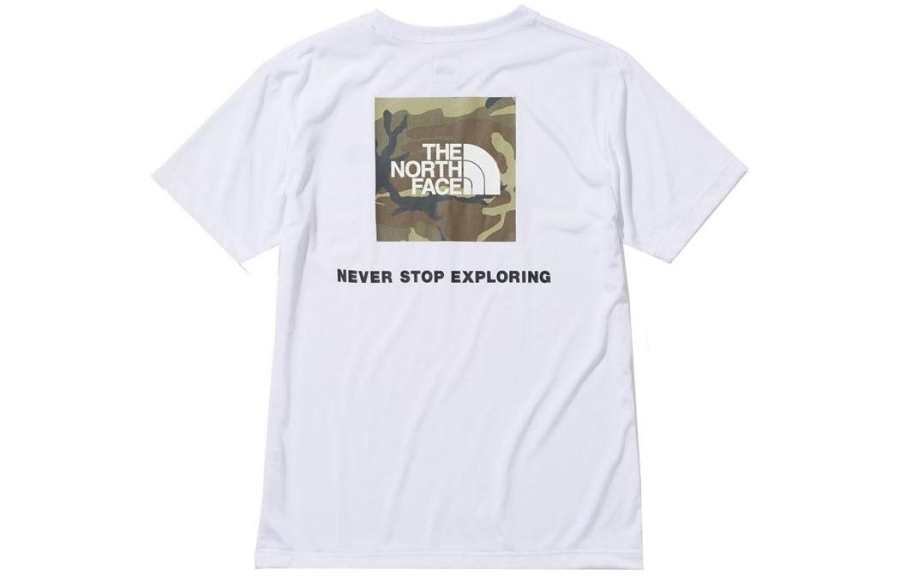 THE NORTH FACE S/S Square Camouflage Tee T Shirt Men's White