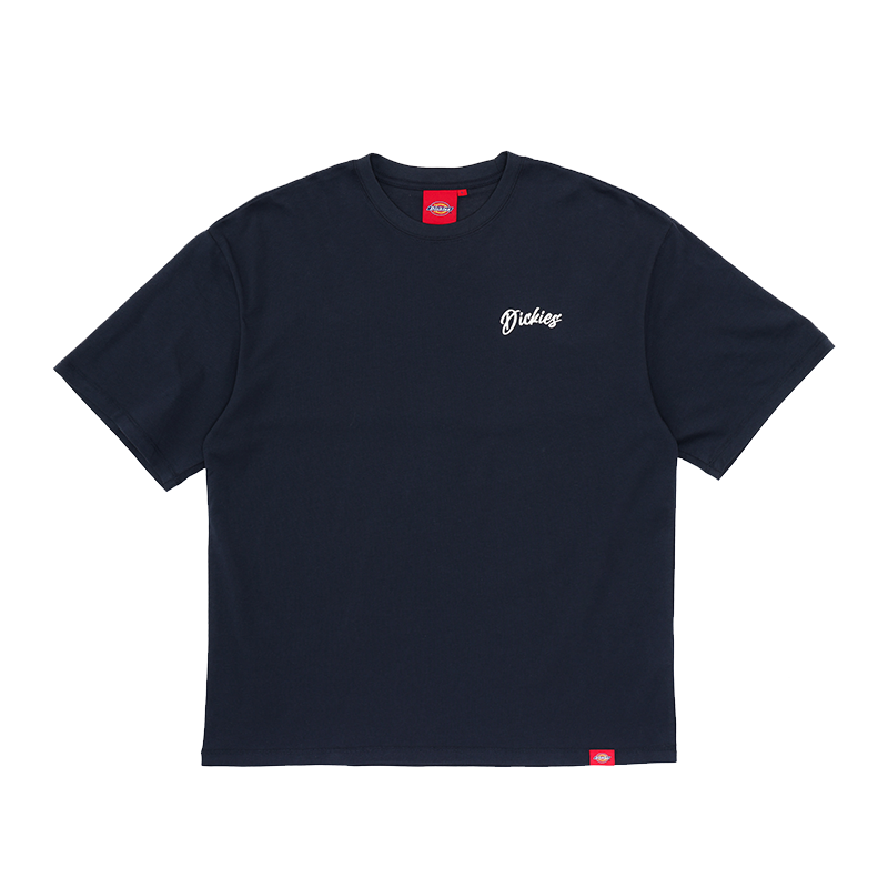 Dickies T Shirts Men's Navy Blue Crew Neck Moderate Other