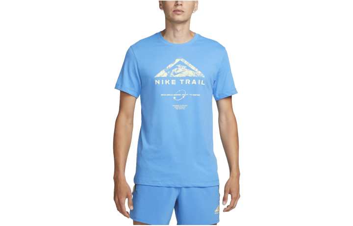 Nike Nike T Shirts Men's Light Blue Crew Neck Moderate Straight Fit