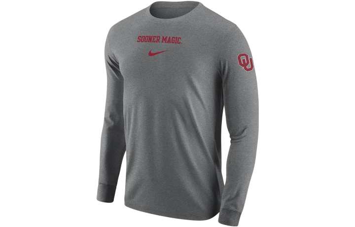 Nike Nike T Shirts Men's Gray Crew Neck Moderate Straight Fit