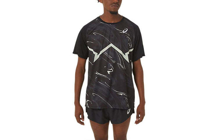 ASICS Asics CJ LINE LIGHT SS TOP T Shirt Men's Black