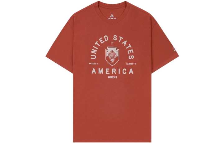 Nike Nike T Shirts Unisex Red Crew Neck Moderate