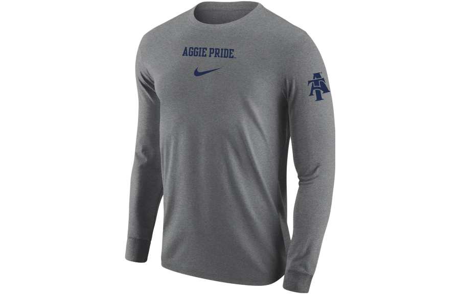 Nike Nike T Shirts Men's Gray Crew Neck Moderate Straight Fit