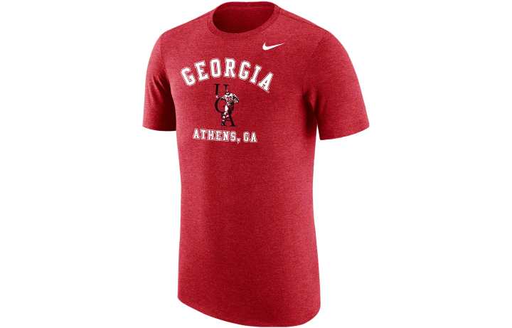 Nike Nike T Shirts Men's Red Crew Neck Moderate Straight Fit